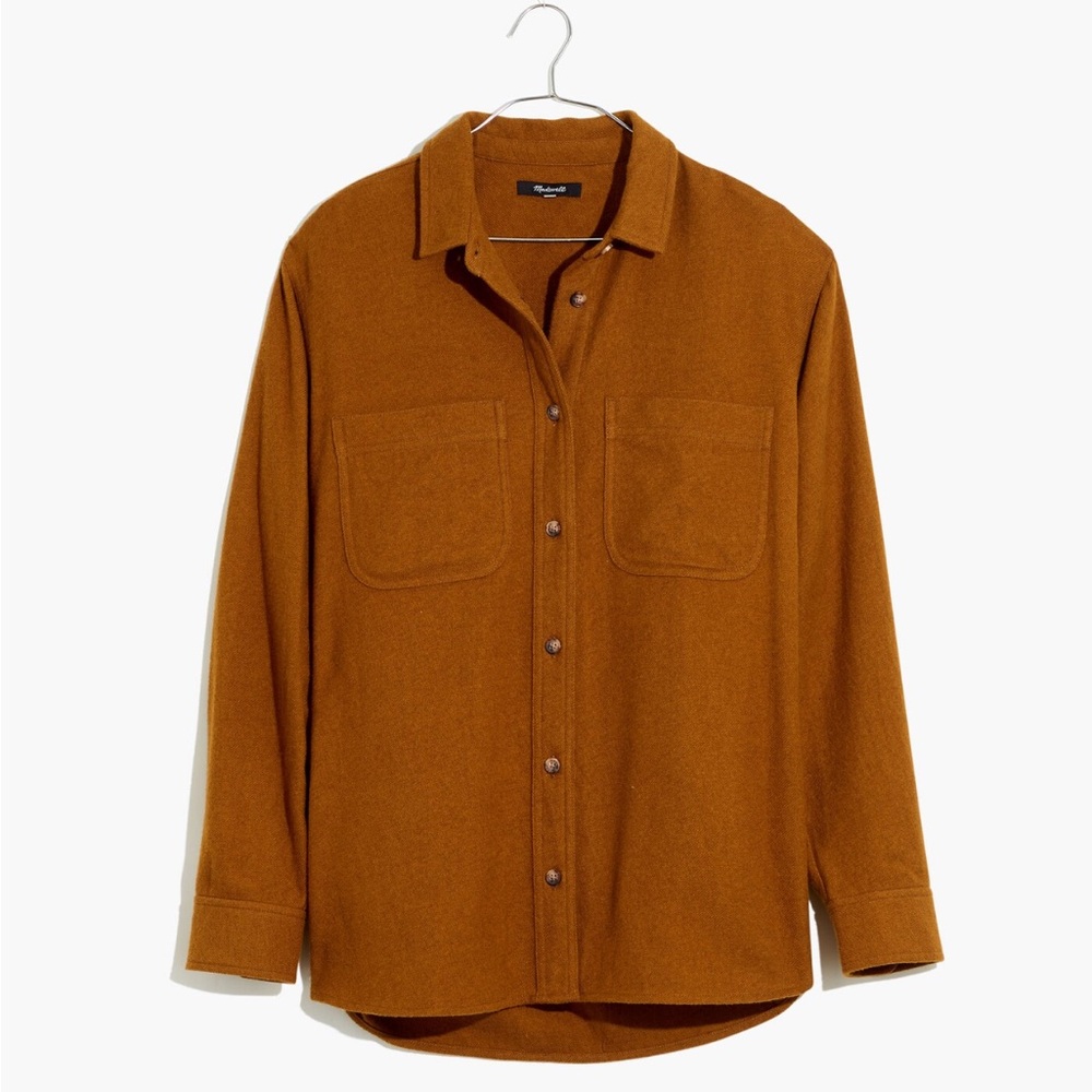 Madewell Flannel Oversized Ex-Boyfriend Swing Shirt